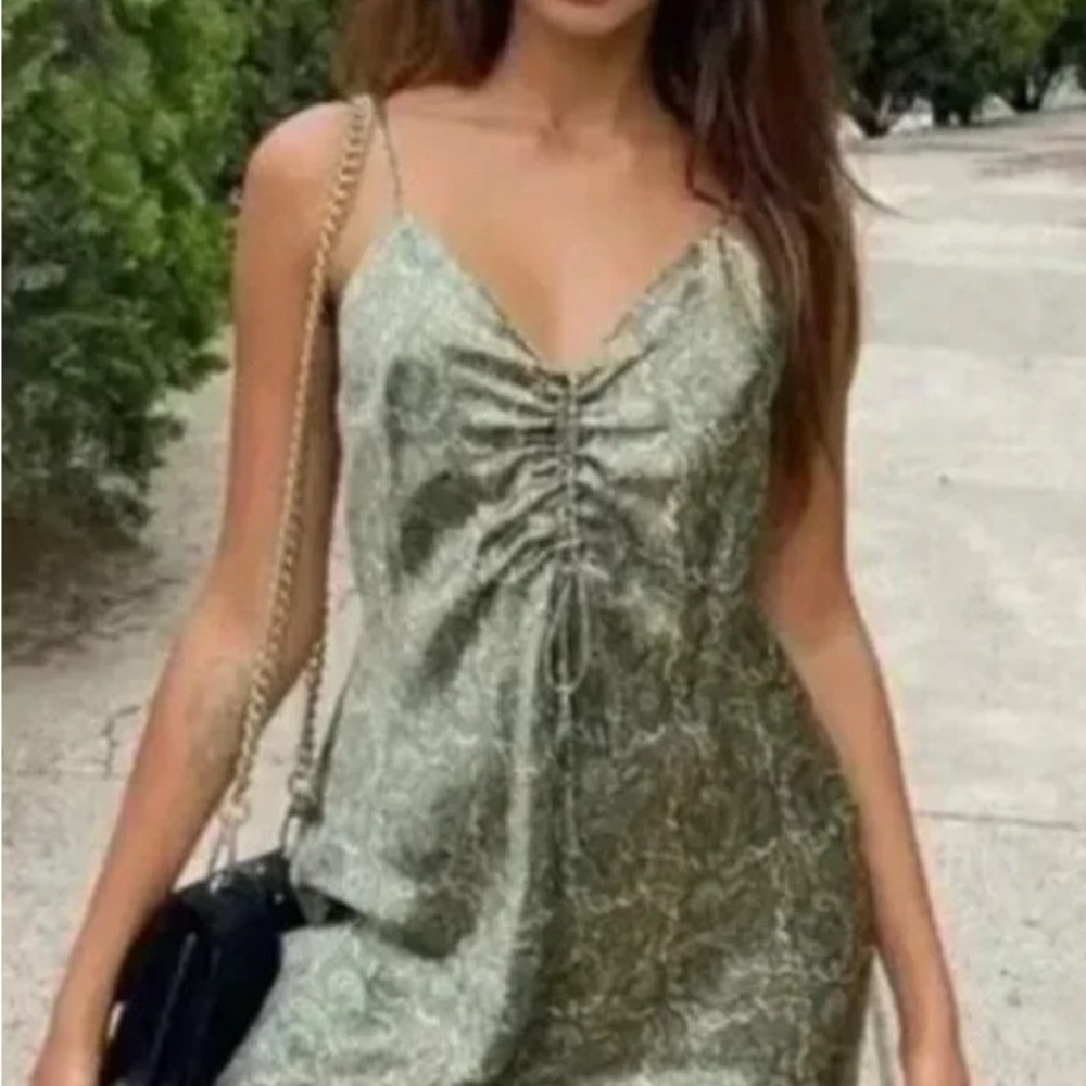 Zara Green Midi Dress
